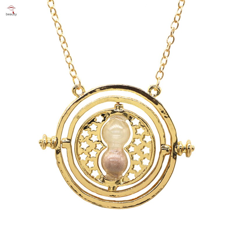 ☞Phụ kiện☜ 360 Degree Rotatable Necklace Harry Potter Time Converter Hourglass Necklace for Woman Gift