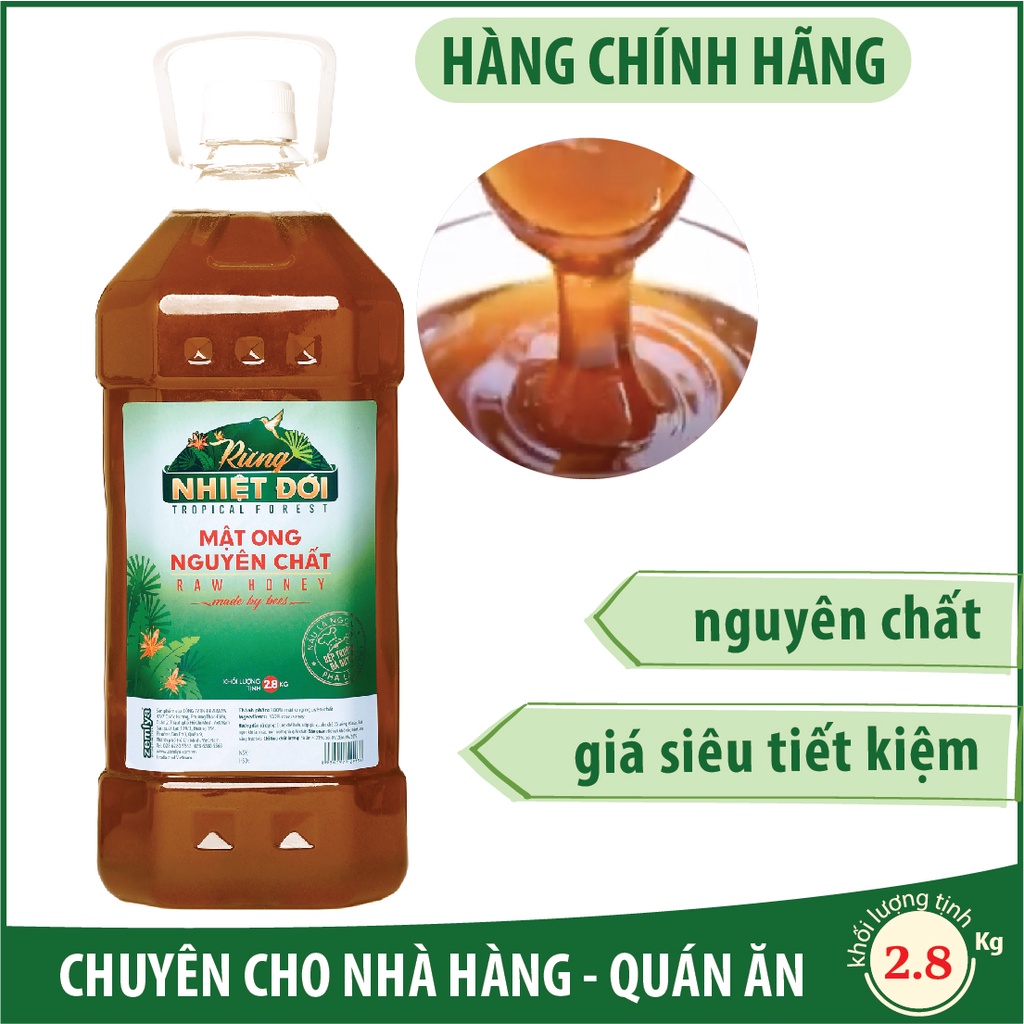 Mật ong nguyên chất Rừng Nhiệt Đới 2800g - mật ong rừng, chất lượng tốt, giá tốt