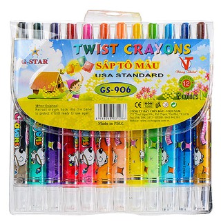 SÁP VẶN 12 MÀU NGẮN GSTAR HÀN QUỐC
