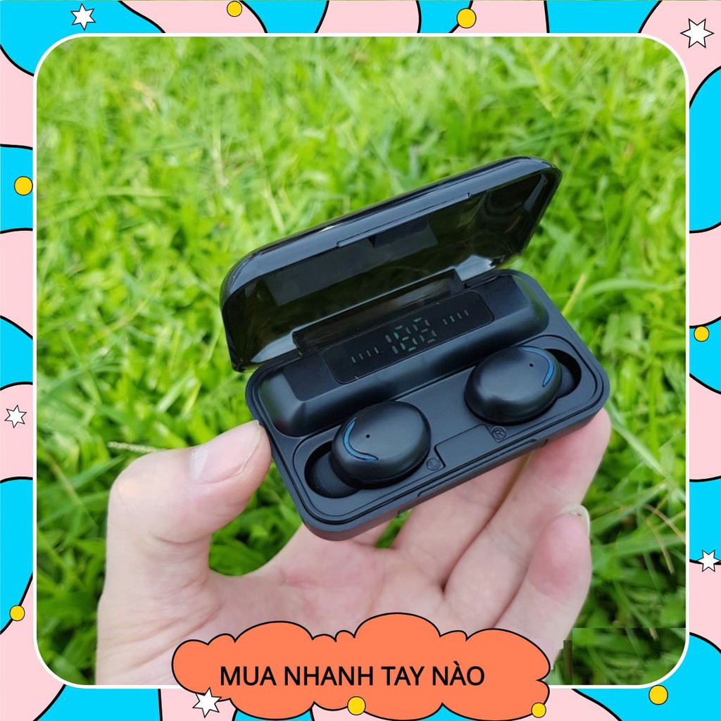 Tai Nghe Bluetooth Không Dây Nhét Tai 5.0 Amoi F9 Pro Nút Cảm Ứng Kiêm Sạc Pin Dự Phòng Ohala.Shop01 | BigBuy360 - bigbuy360.vn