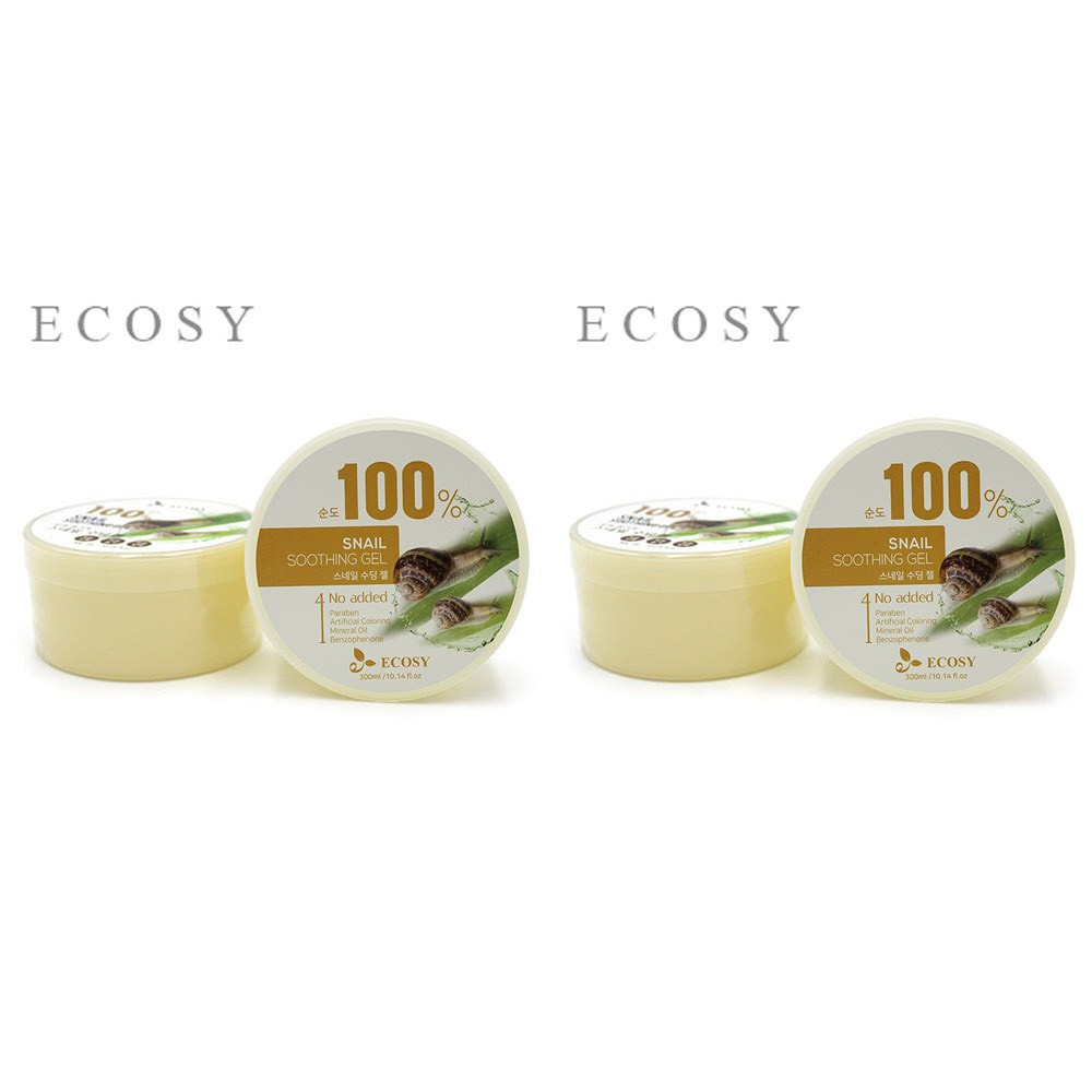 GEL DƯỠNG DA ỐC SÊN ECOSY 100% SNAIL SOOTHING GEL 300ML