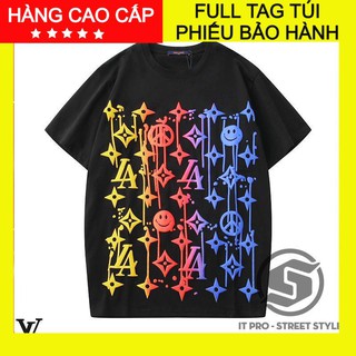 [Freeship - Hình Thật] ÁO tee LV cao cấp full tag túi, áo tee Louis Vui tươi