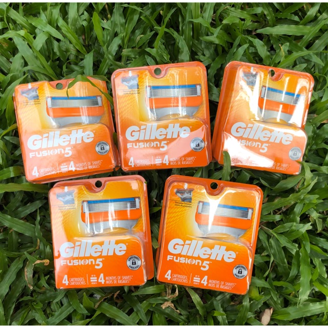 Lưỡi cạo râu Gillette Fusion 5,vỉ 4 chiếc