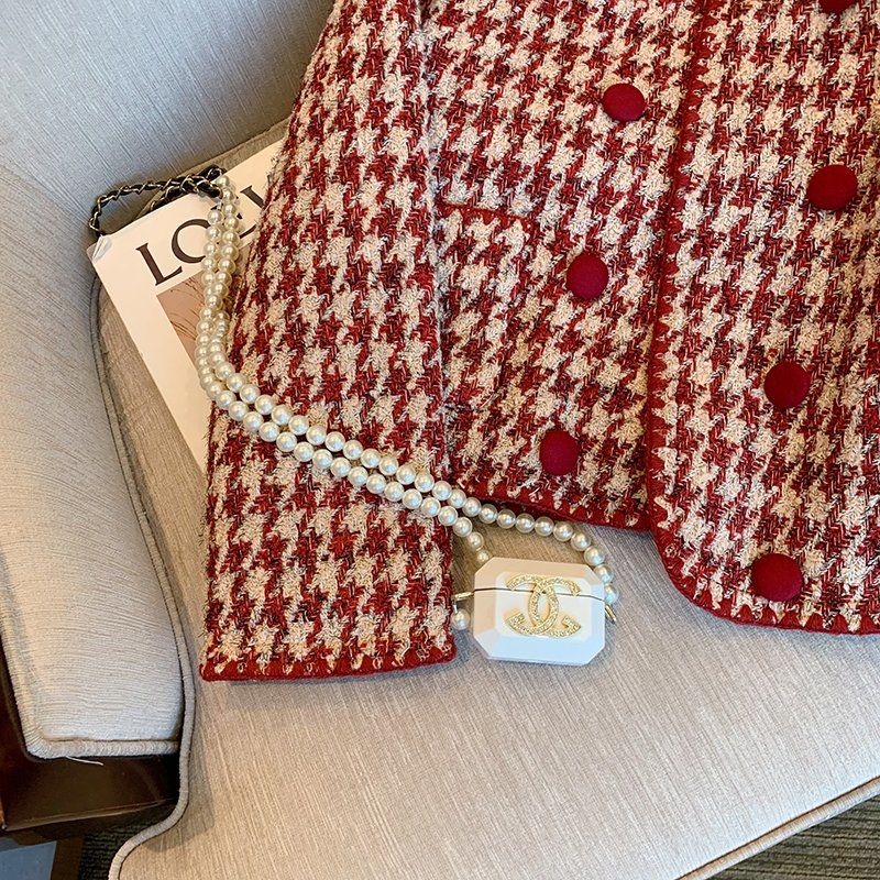 Áo Khoác Dáng Rộng Họa Tiết Houndstooth Phong Cách Hàn Quốc Pháp Cổ Điển Thời Trang Xuân Thu 2022 Mới Cho Nữ