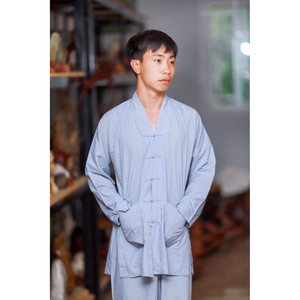 Đồ lam đi chùa La Hán Dành Cho Phật Tử Nam Nữ Đơn Giản, Giản Dị, Trang Nghiêm S4