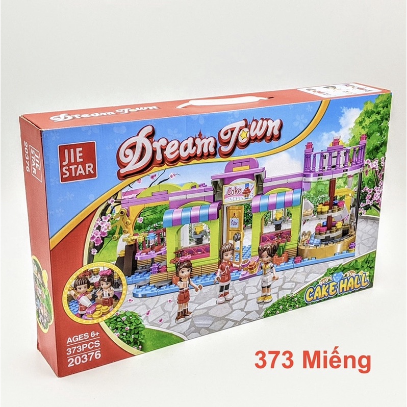 [SALE HOT] FRENDS_Lego Friend Lắp Ráp Cửa Hàng Bánh Ngọt Mùa Xuân Cho Bé Gái (373 miếng)