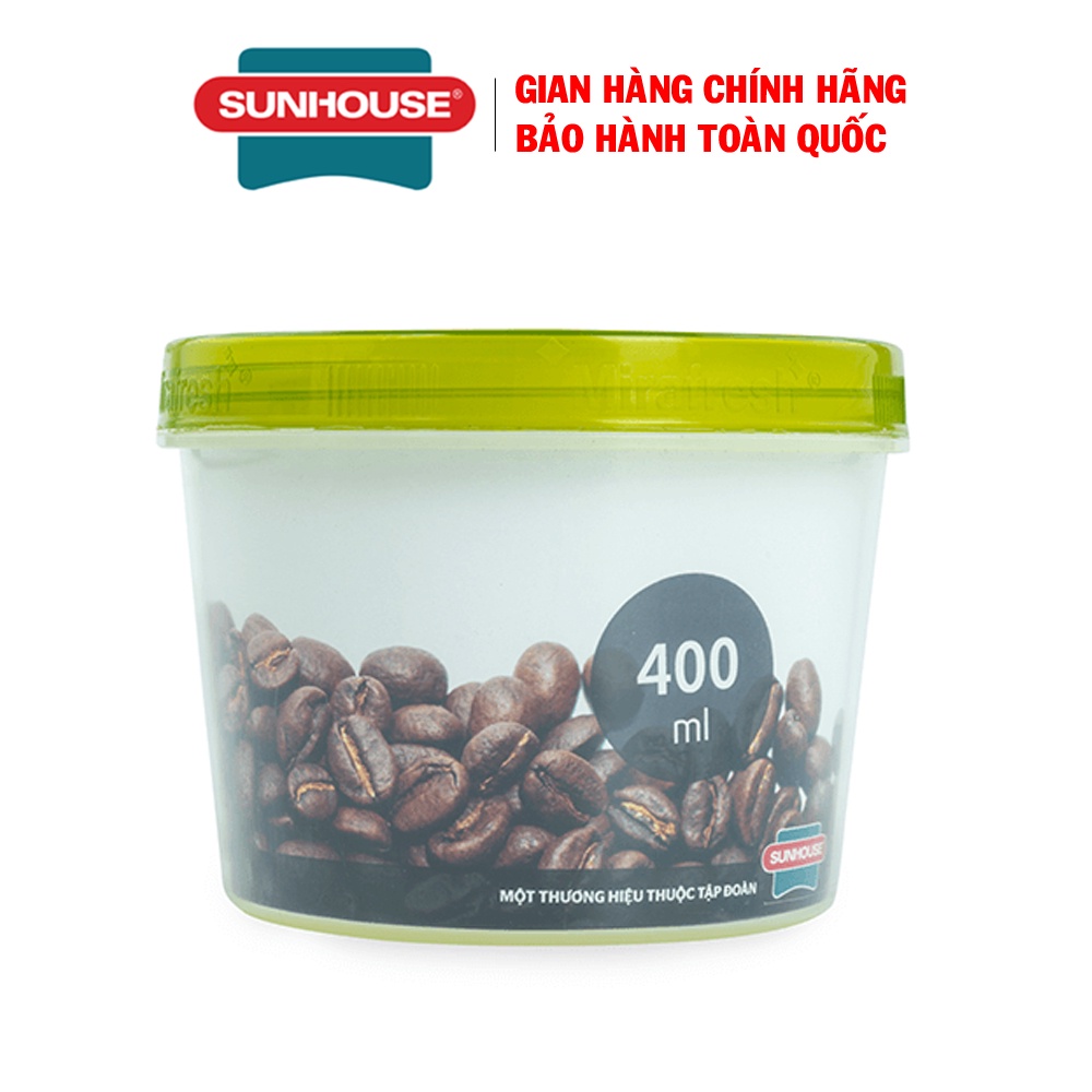 Hộp bảo quản thực phẩm khô Sunhouse BioZone KB-DR400P, Dung tích 400ml