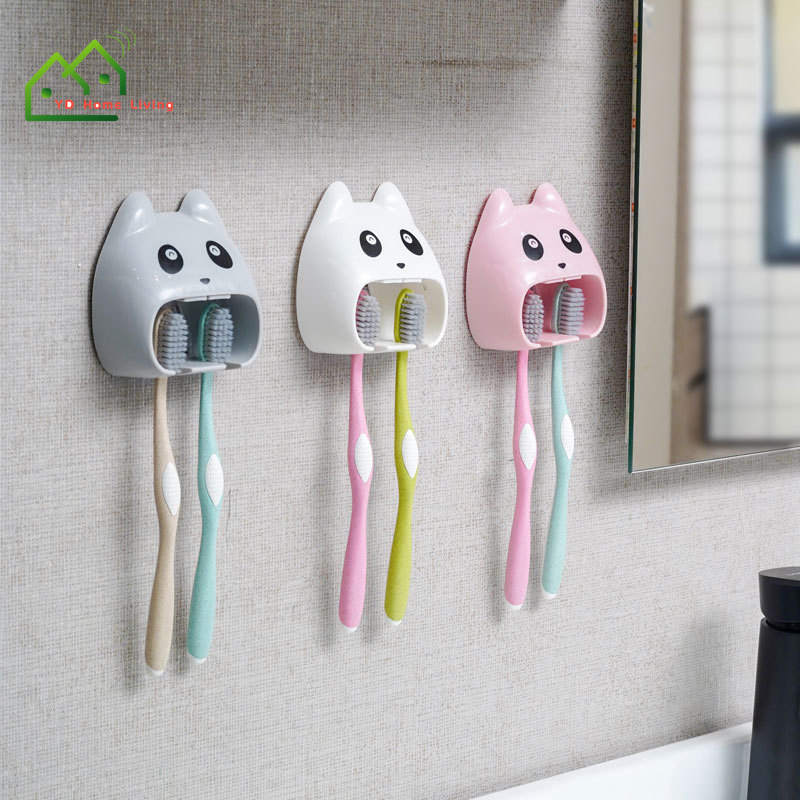 Giá treo bàn chải đánh răng gắn tường kiểu dáng đáng yêu tiện lợi