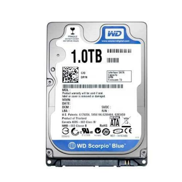 HDD laptop 1Tb Western Blue