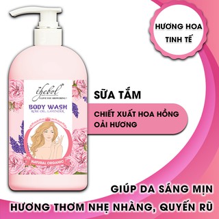 Sữa tắm Thebol chiết xuất Hoa Hồng, Oải Hương 338g