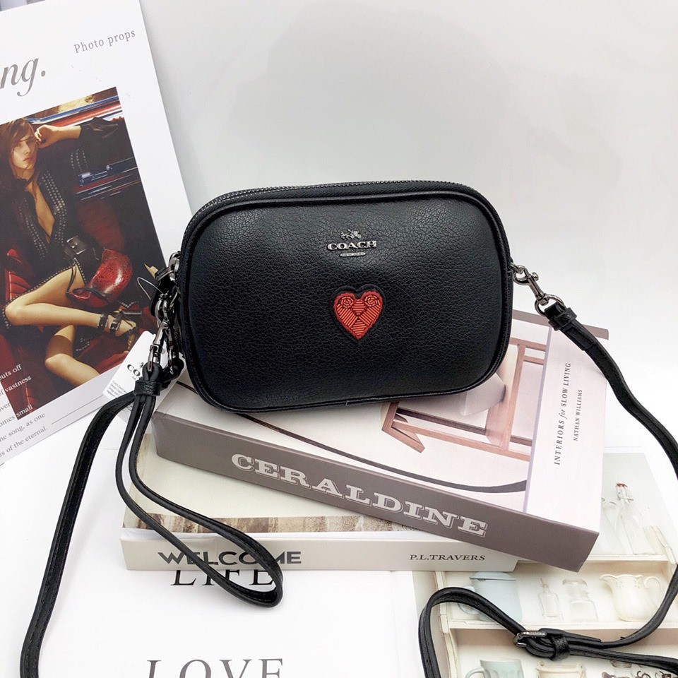 ❤Túi COACH VALENTINE tim đỏ F58391 💥