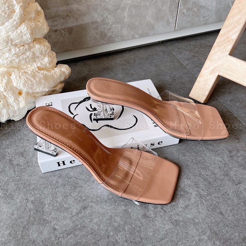 GUỐC QUAI TRONG NUDE ( MIEO SHOES D1100 )