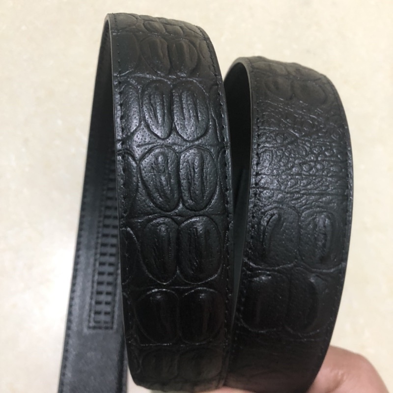 Dây thắt lưng rời da bò thật có khấc bên trong