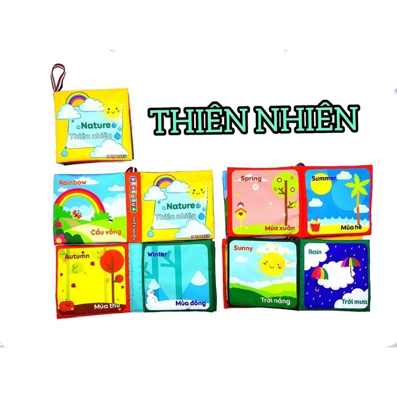 SÁCH VẢI KÍCH THÍCH THỊ GIÁC CHO BÉ TỪ SƠ SINH