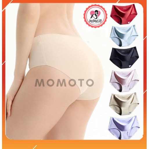 Quần Lót Nữ Đúc Su Thun Lạnh Cạp Ép Không Đường May Không Viền Cotton Cao Cấp QL1 MOMOTO