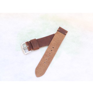 Dây đồng hồ da bò sáp cực bụi handmade