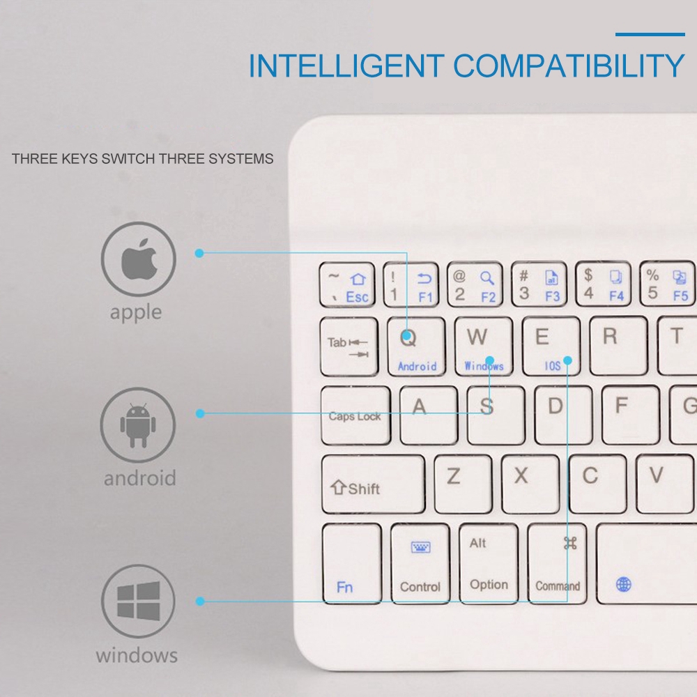 【Puue】 Wireless Bluetooth Keyboard For IOS Android Ipad Tablet PC | BigBuy360 - bigbuy360.vn