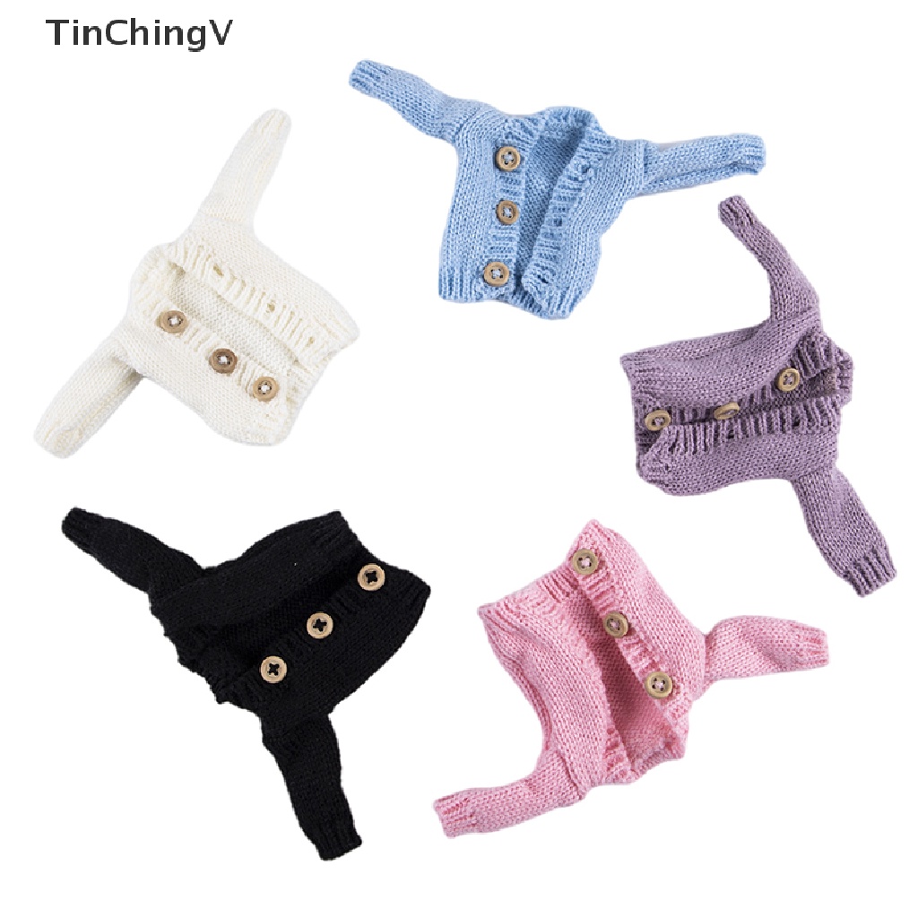 Áo Khoác Dệt Kim Giữ Ấm Cho Búp Bê 26-30cm Tỉ Lệ 1 / 6
