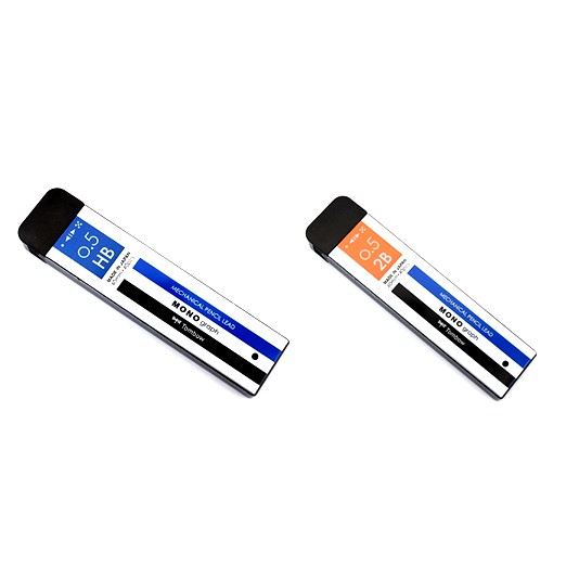Ngòi chì 0.5mm Tombow MONO Graph 60mm - 40 ngòi 2B HB  Made In Japan