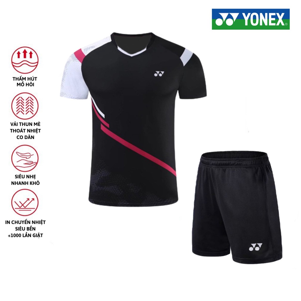Áo cầu lông, quần cầu lông Yonex chuyên nghiệp mới nhất sử dụng tập luyện và thi đấu cầu lông M1S75