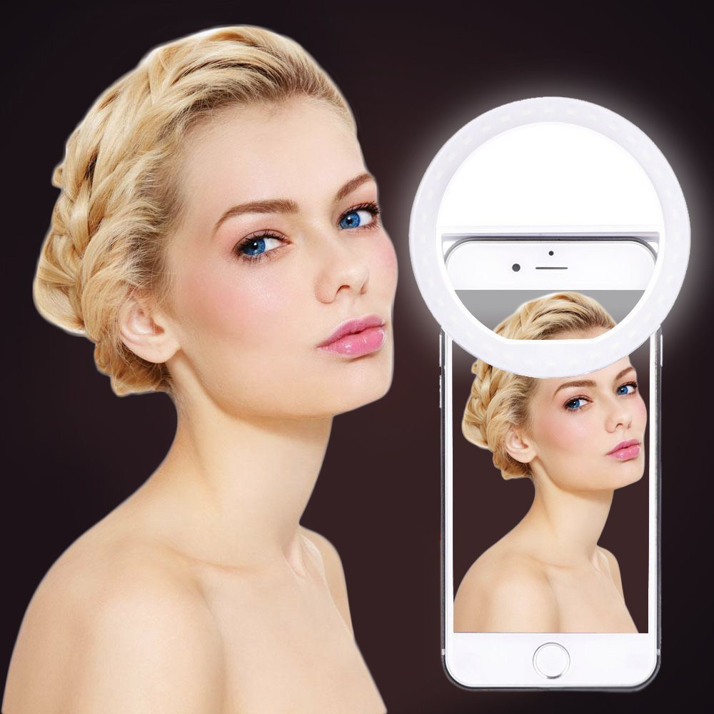 IPHONE LUMINOR Đèn Led Hỗ Trợ Chụp Ảnh Selfie Sạc Usb Chất Lượng Cao