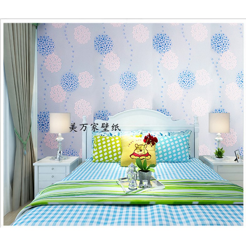 Decal giấy dán tường hoa chùm xanh khổ 45cm