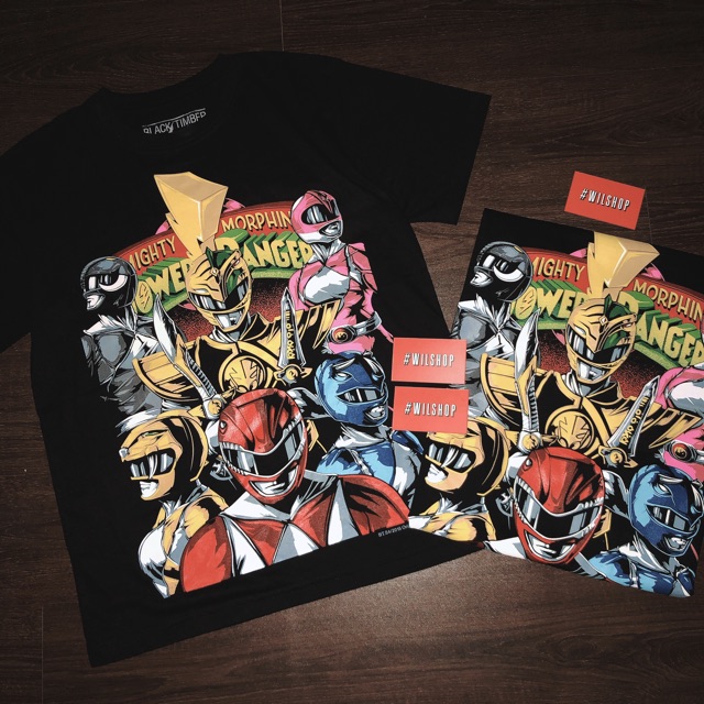 ÁO SIÊU NHÂN POWER RANGER - MIGHTY MORPHIN - ÁO THUN UNISEX