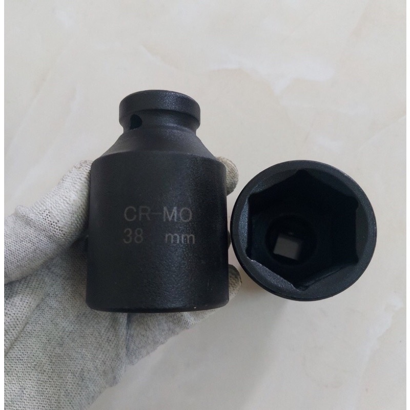 Đầu Khẩu 1/2 Mở Lồng Máy Giặt Và Mở Nồi Xe Ga Size 34,36,38,39,41,46mm. Chân Lỗ 1/2 gắn trực tiếp máy bắn Bulong