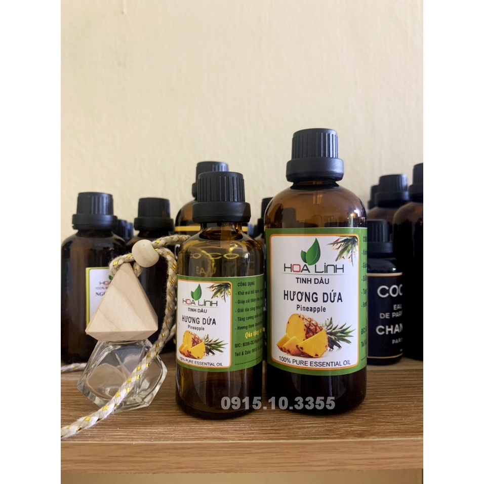 Tinh dầu dứa (khóm, thơm) nguyên chất Organic từ thiên nhiên - Kingoil HoaLinh