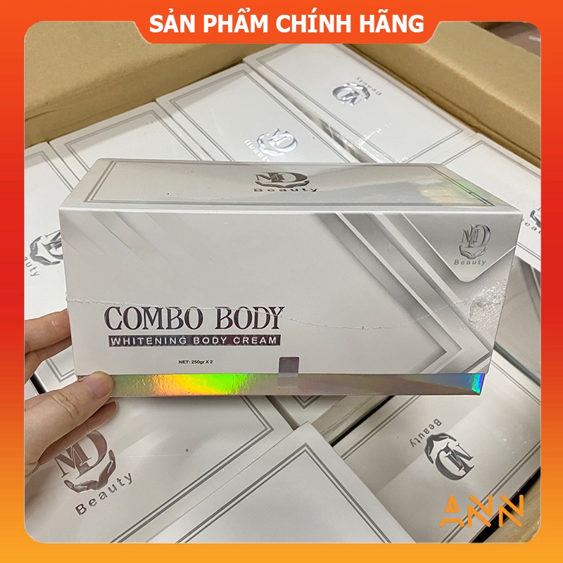 [Chính hãng] Combo 2 hộp Kem body ngày đêm MD Beauty dưỡng trắng da toàn thân - 8938510826402