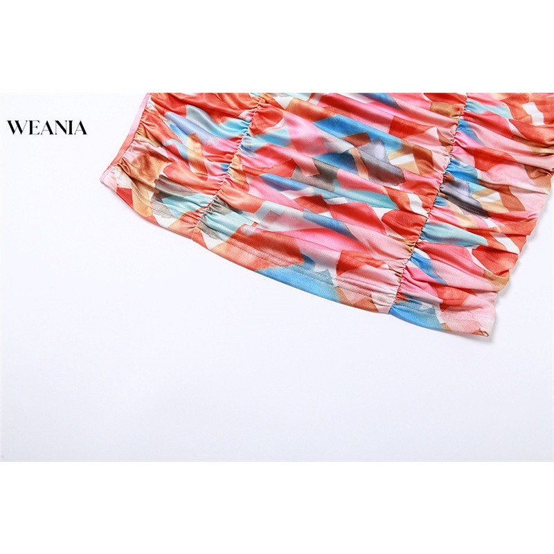 Đầm Hai Dây Họa Tiết Hoa Xinh Xắn Thiết Kế Hở Lưng Quyến Rũ Thời Trang