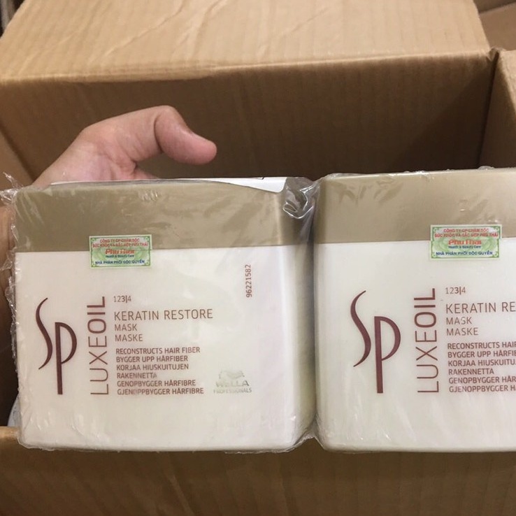 Hấp dầu  siêu mượt Wella Sp Luxeoil Keratin Mask 400ml
