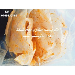 combo 5 bánh tráng phơi suơng dẻo + muối nhuyễn