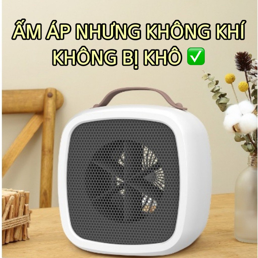 Máy quạt sưởi ấm mini mùa đông chính hãng cao cấp Nhome