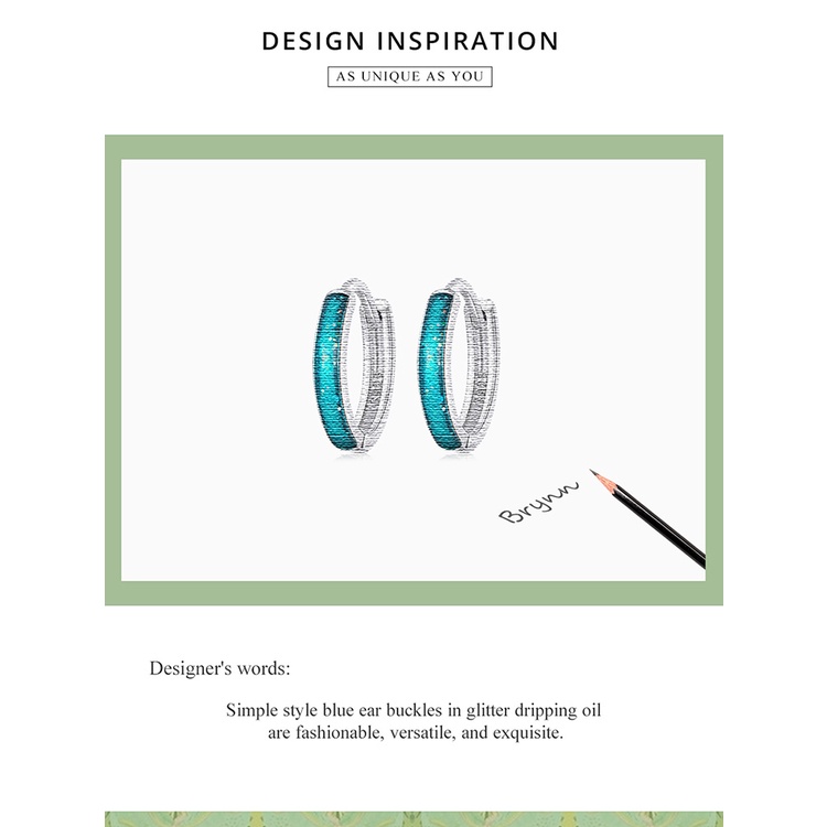 Set bông tai BAMOER BSE603 bằng bạc 925 thời trang cho nữ