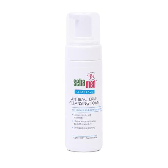 Sữa rửa mặt tạo bọt giảm khuẩn giảm mụn Sebamed pH5.5 Clear Face AntiBacterial Cleansing Foam 150ml
