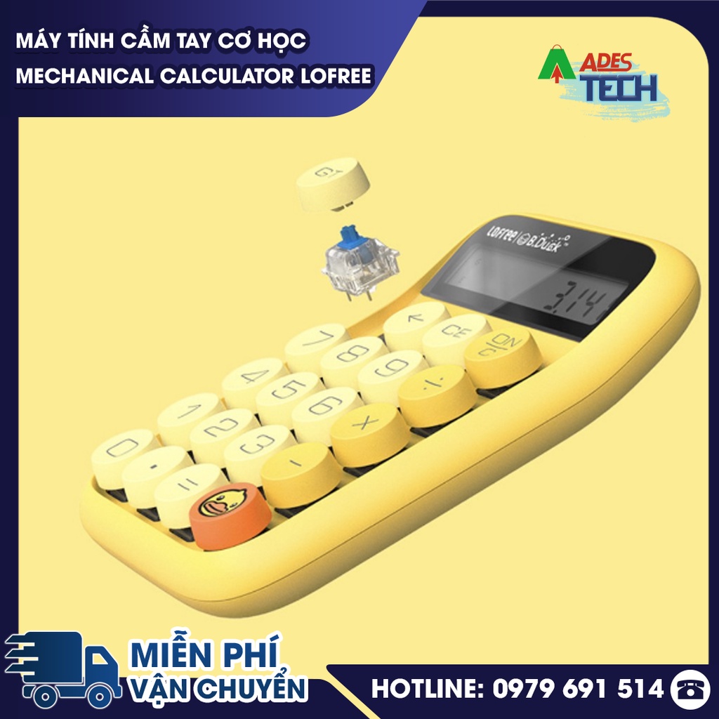 Máy tính Cầm tay Cơ học Mechanical Calculator Lofree - Chính hãng Xiaomi - Siêu xinh siêu Hot
