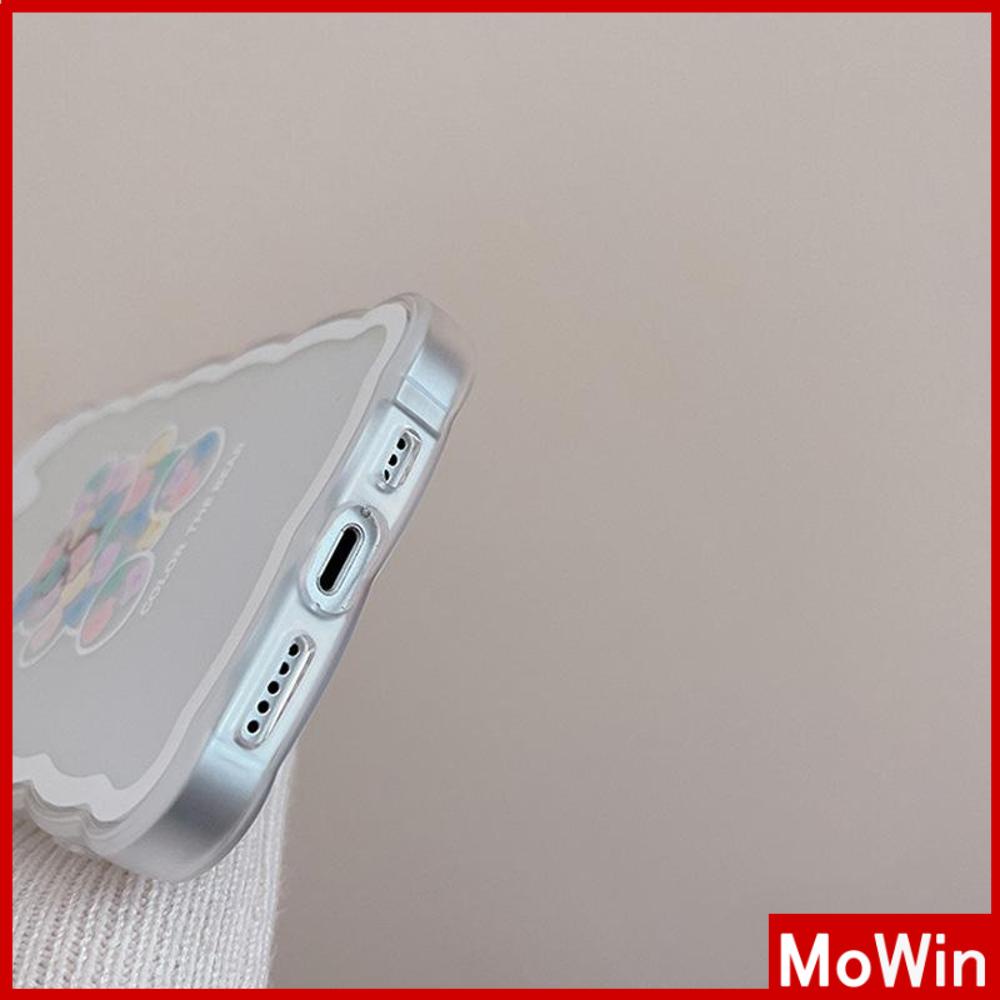 Ốp Điện Thoại Silicon Mềm Chống Trượt Chống Sốc In Hình Gấu Trắng Cho iPhone 13 Pro Max 12 Pro Max 11 7 Plus