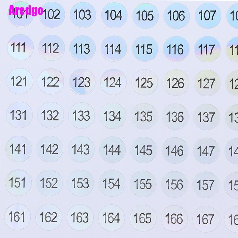 [Hàng mới về] Nhãn dán đánh dấu số sơn móng tay/ son môi chống thấm nước tiện dụng