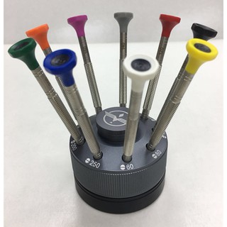 [DỤNG CỤ SỬA CHỮA] Bộ cốc tua-vít xoay thép 316L sửa chữa đồng hồ chuyên nghiệp