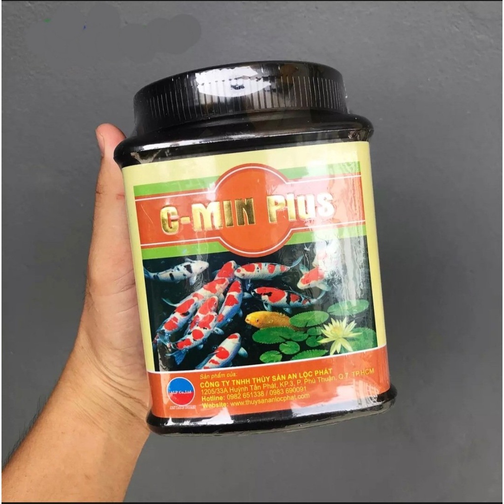 Vitamin & khoáng chất C-MIN PLUS 500g giúp cá khỏe sung, giảm stress, tăng màu đẹp