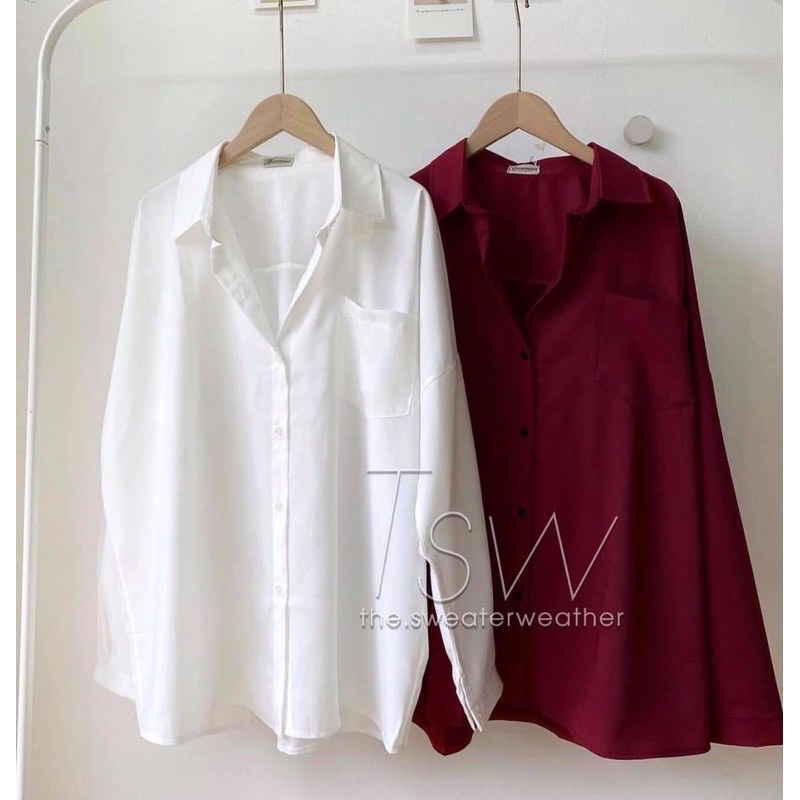 [ RẺ VÔ ĐỊCH] Áo sơ mi đỏ túi nắp chất dày dặn mềm mịn | BigBuy360 - bigbuy360.vn