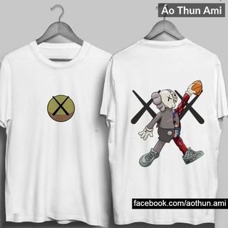⚡️FREESHIP⚡️Áo Thun In 2 Mặt Hình Kaws Cực Đẹp