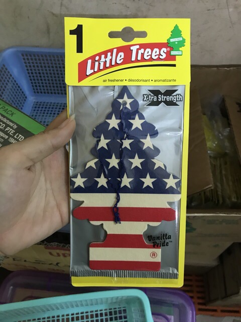 (lớn)1 Cây thông thơm lớn little trees xtra strength để xe hơi hoặc treo tủ quần áo