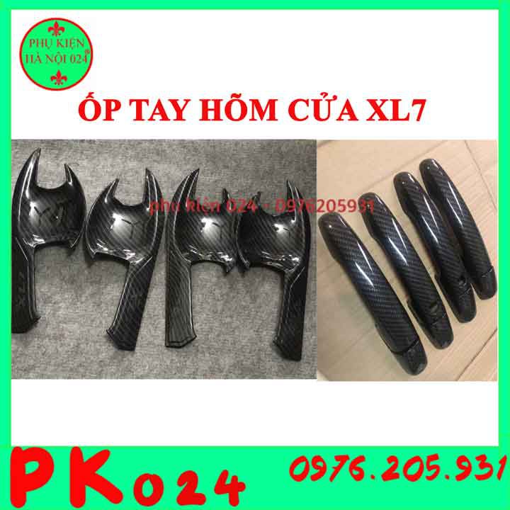 [XL7 2020-2021] Bộ Ốp Tay Hõm Cửa Suzuki XL7 2020 2021 Cacbon