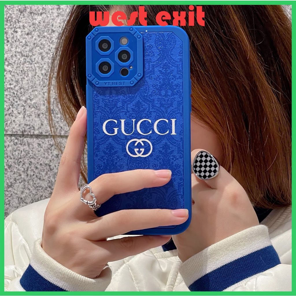 simple cool fashion Klein blue tpu soft phone case 13 case for 7/8/se2 7plus/8plus x/xs xsmax 11 11pro 11promax 12 12pro 12promax 13 13pro 13promax