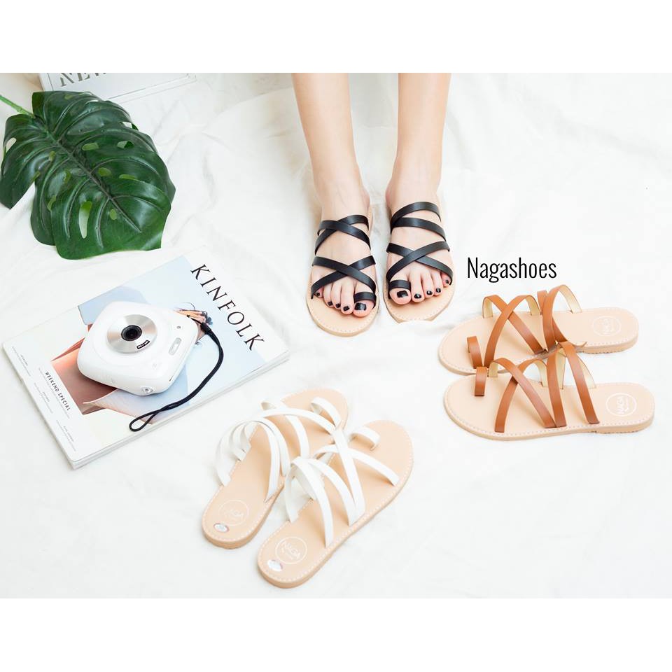 Dép Quai Chéo Xỏ Ngón NAGASHOES NAD27