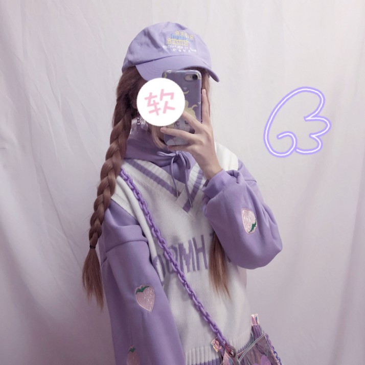 SET ĐỒ TÍM MỘNG MƠ THU ĐÔNG ULZZANG (KÈM ẢNH THẬT)