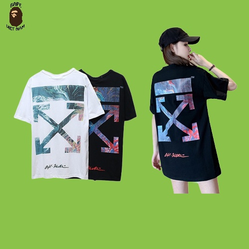 Áo thun Off White, Áo tee Off White SS2022, chất liệu Cotton, 2 màu đen, trắng BapeVN