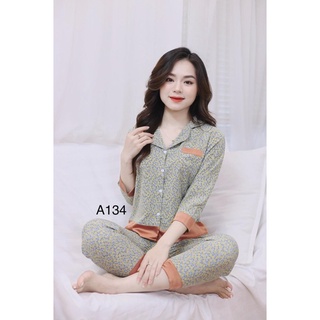 Pijama lụa, bộ mặc nhà nữ chất vải mềm mát, không nhăn đủ size theo số đo